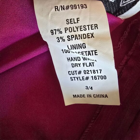 Vintage ROBERTA ombré pink and purple formal strapless mini dress size 3/4 Y2K - Picture 8 of 8